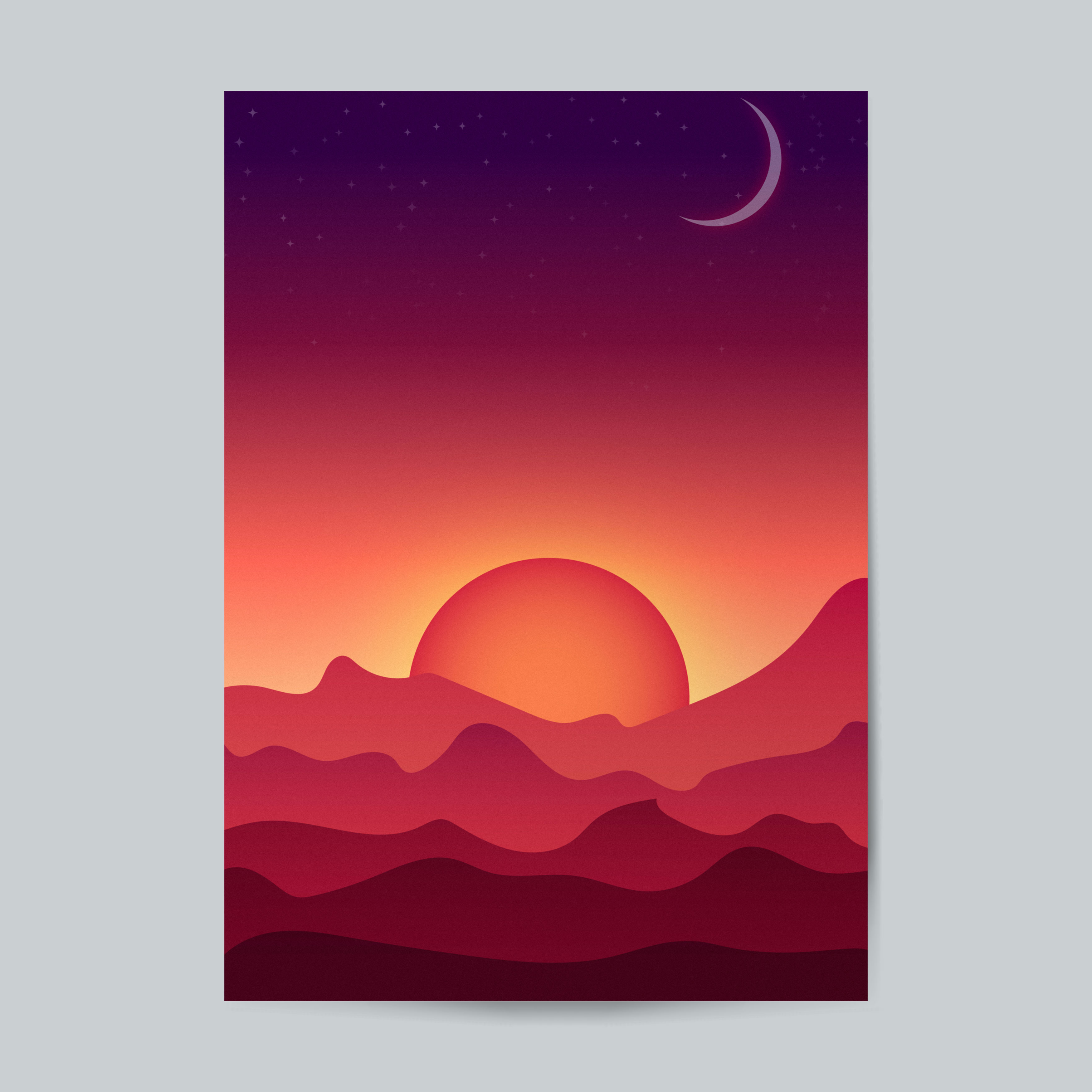 Réalisation d'un paysage en vectoriel avec Illustrator